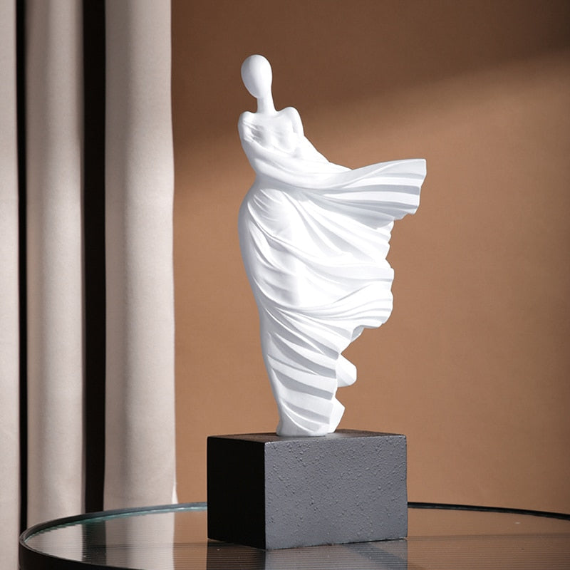 White Angel Dancers Sculpture