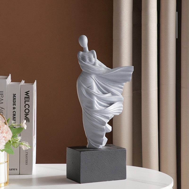 Grey Angel Dancers Sculpture