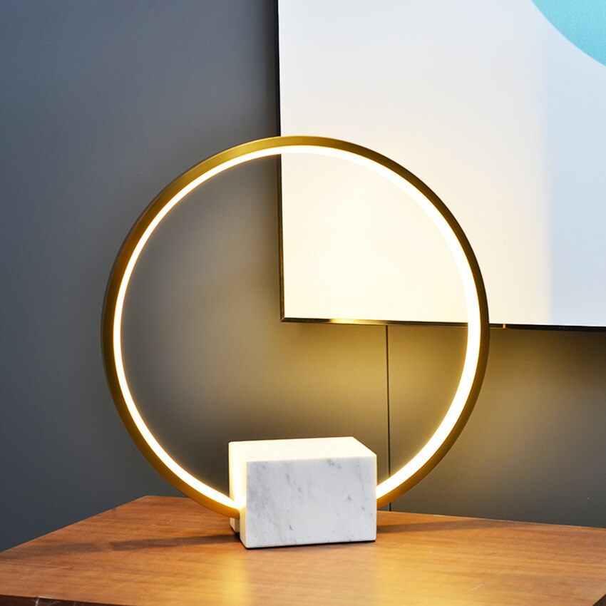 Arne Jacobsen Marble Ring Table Lamp