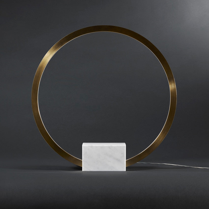 Arne Jacobsen Marble Ring Table Lamp