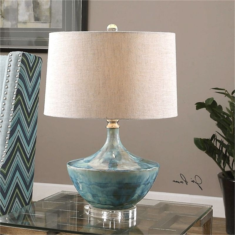 Diana Turquoise Ceramic Table Lamp