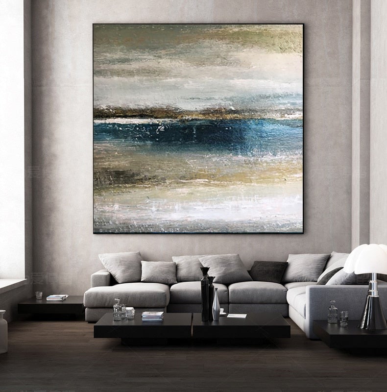 Flowing Danuble Abstract Oil Painting