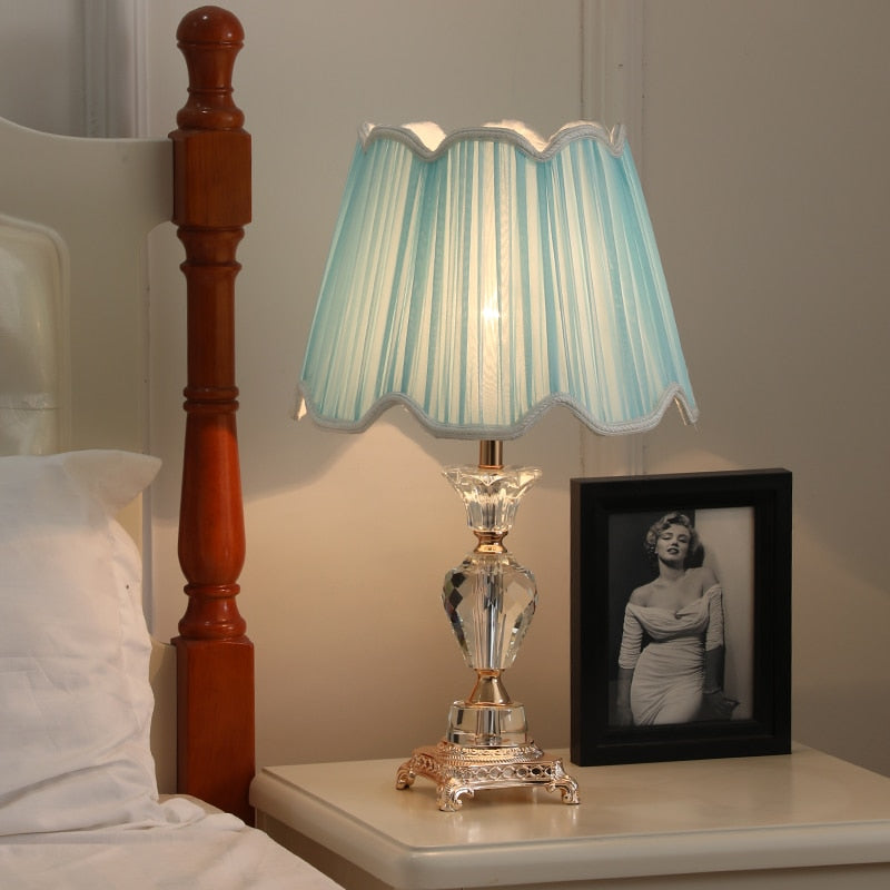 Illona Plated Crystal Table Lamp