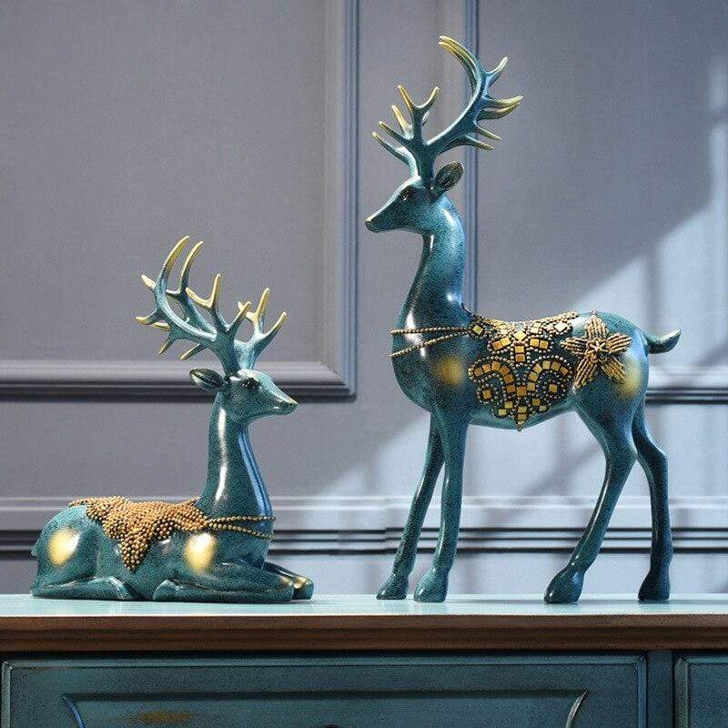 Large Decorative Deer Set