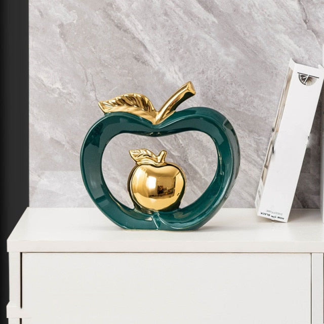 Medium Mela Luxury Ceramic Apple Ornament